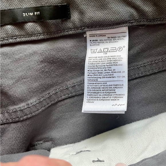 BANANA REPUBLIC - Men’s Slim Fit Traveler Pant Grey 38 x 34 - Picture 5 of 5